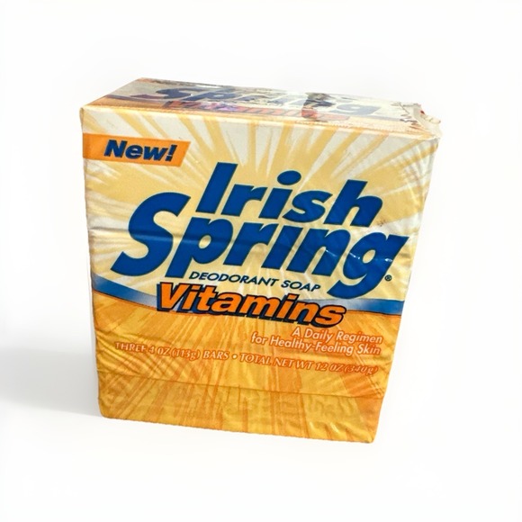 Irish Spring Other - Irish Spring Deodorant Soap Vitamins One Pack Of 3x 4oz Bars Discontinued New‎